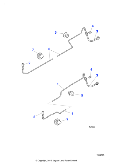 AGU2722 - Jaguar Brake hose clip