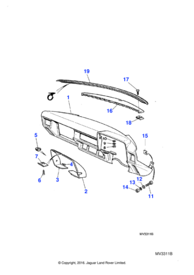 AJ608025J - Jaguar Spire nut