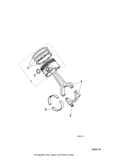 AJ812162 - Jaguar Connecting rod
