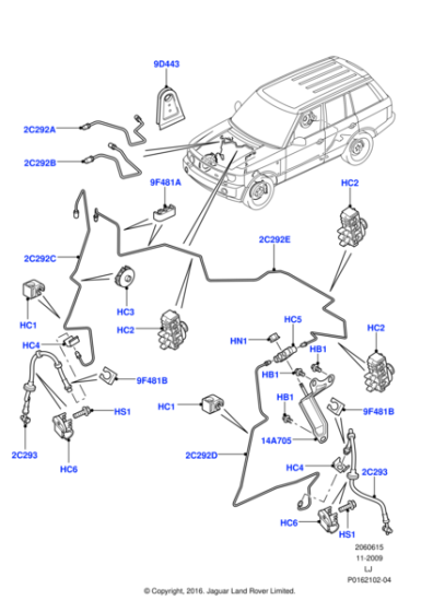 ADU8846 - Land Rover Clip-brake pipe treble