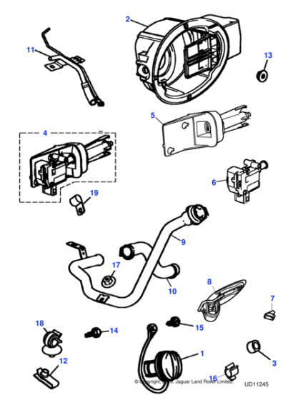 C2C22719 - Jaguar Nut and washer