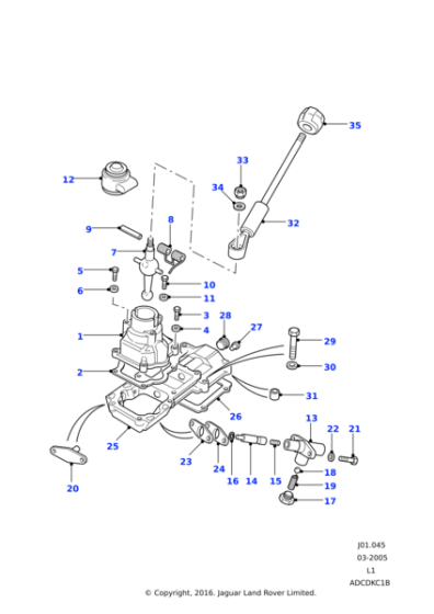571146 - Land Rover Ball-detent manual transmission