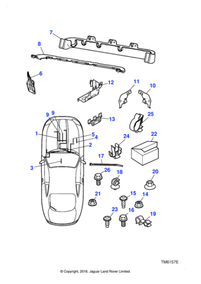 JXR10616F - Jaguar Torx head screw
