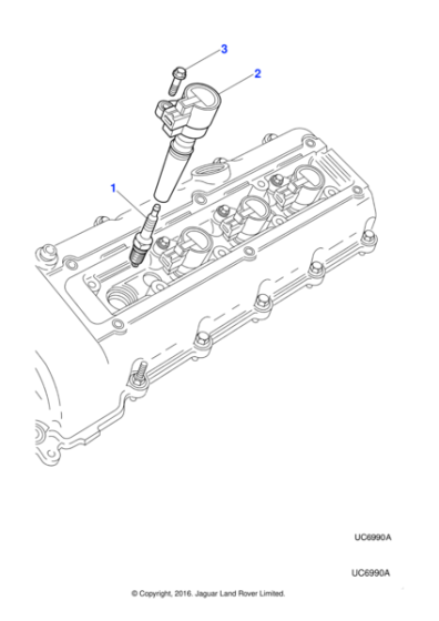 AJ810445 - Jaguar On plug ignition coil