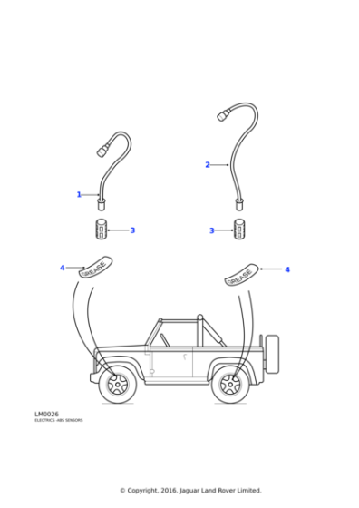 AAU3084L - Land Rover Clip-swivel