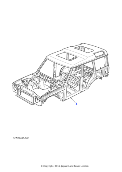 AAB700180 - Land Rover Body Shell