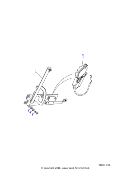 RTC3817 - Land Rover Regulator-rear door glass