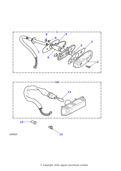 589143 - Land Rover Lamp assembly-direction indicator