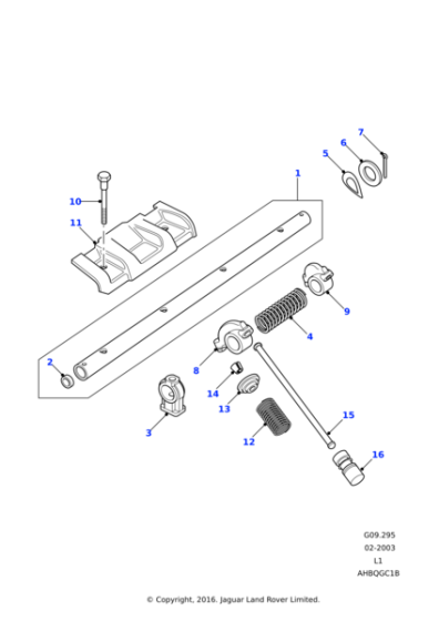 602142 - Land Rover Spring-rocker shaft
