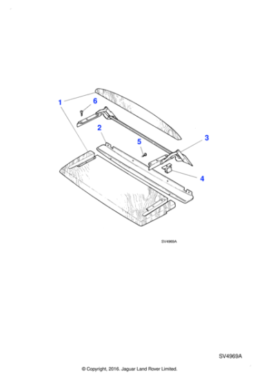 AD604033J - Jaguar Countersunk woodscrew
