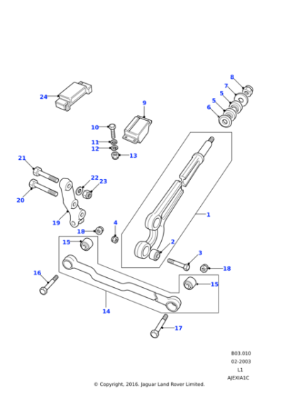 NTC7307 - Land Rover Bush-front suspension radius arm