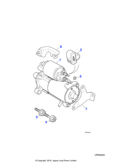 C2C1127 - Jaguar Starter motor