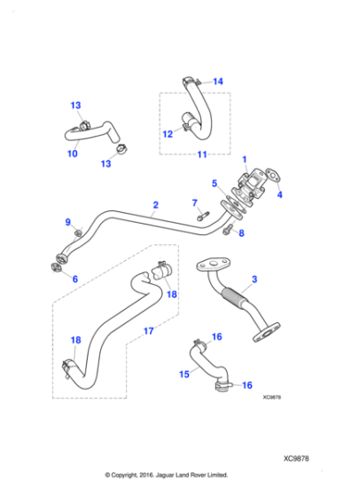 AJ811767 - Jaguar Feed hose