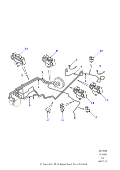 ANR6001 - Land Rover Clip - Brake Pipe