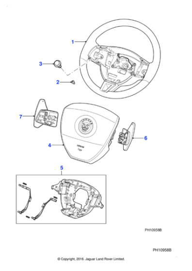 C2P25360MMU - Jaguar Gearchange paddle switch