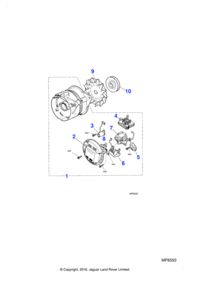 AAU2871 - Jaguar Alternator rectifier