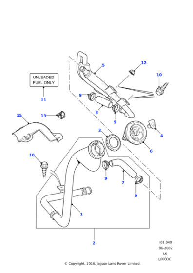 ALR8638H - Land Rover Lock assembly-fuel filler cap