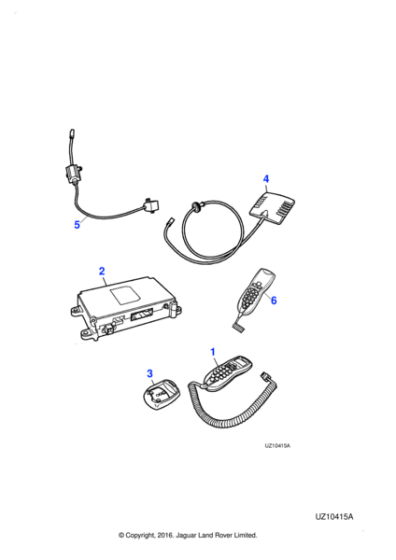 C2C20480 - Jaguar Telephone handset