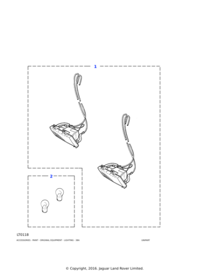 AMR3421 - Land Rover Lamp-front lighting fog