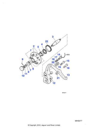 151857 - Jaguar Adjustment shim
