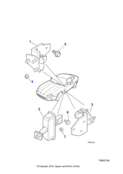 FN105041 - Jaguar Land Rover Nut-flange