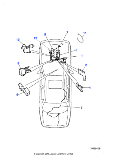 AJ811103 - Jaguar Engine management harness