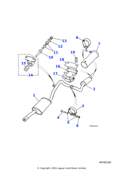 AGU18752J - Jaguar Pressed nut