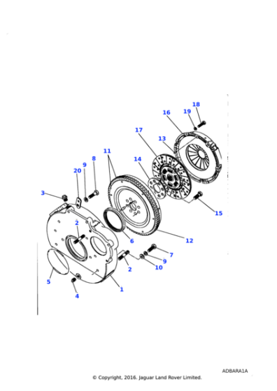 FTC5200 - Land Rover Bearing-clutch release