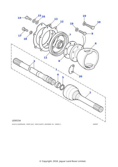 571718 - Land Rover Seal-front driveshaft