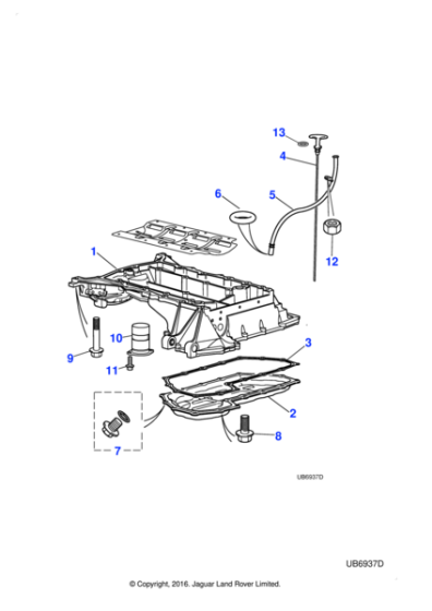 AJ83017 - Jaguar Drain plug