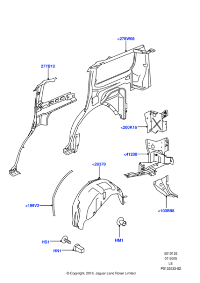 AFF780070 - Land Rover Gusset