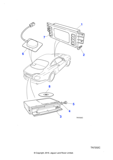 C2N3027 - Jaguar Navigation DVD disc