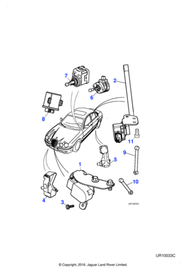 C2S11624 - Jaguar Hexagon flange screw