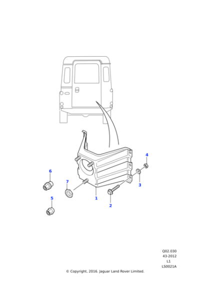 566580 - Land Rover Washer-Plain