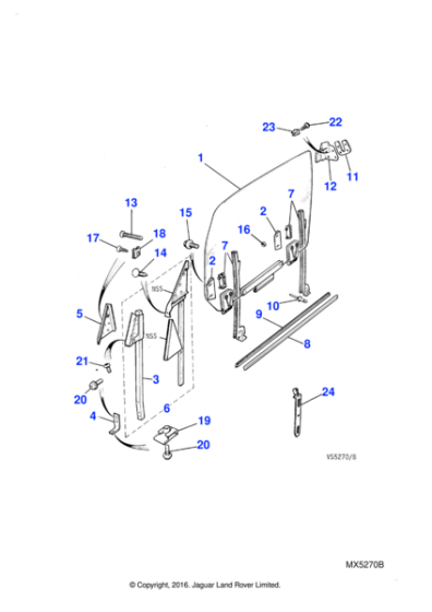 AK606031 - Jaguar Land Rover Nut-spring-u type