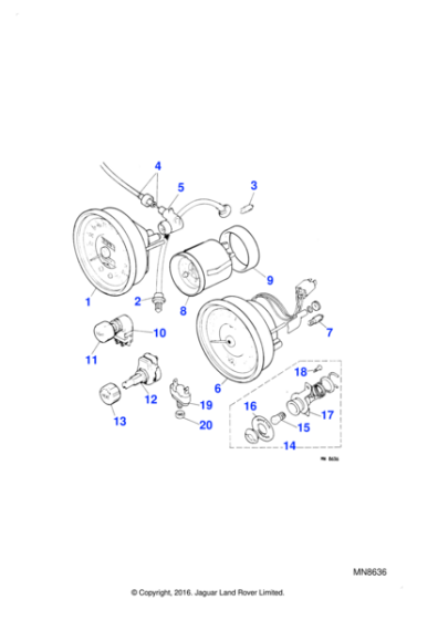159737 - Jaguar Control cable