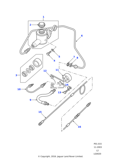 AEU1714 - Land Rover Master cylinder clutch