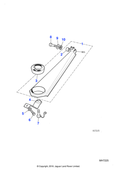 MHC3170AA - Jaguar Radius arm bush