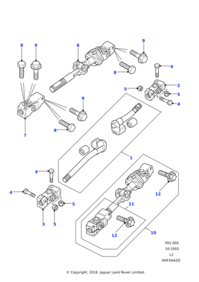 NRC7704 - Land Rover Joint-universal steering linkage