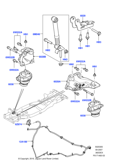 WYH500020 - Land Rover Nut