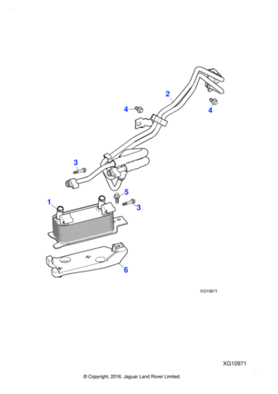 AJ84242 - Jaguar Hexagonal head flanged bolt