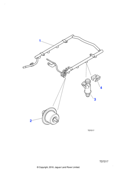 AJ83967 - Jaguar Fuel injector