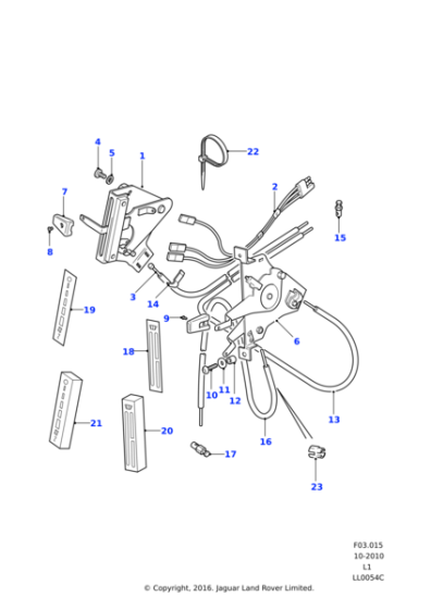 79198 - Land Rover HEATER CABLE CLIP