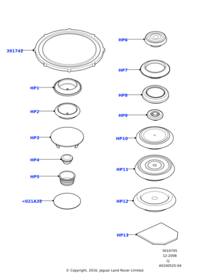AYB000030 - Land Rover Grommet-blind