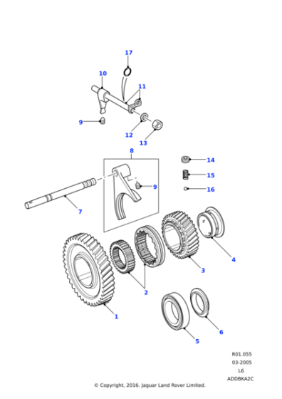 606474 - Land Rover Bearing-taper roller
