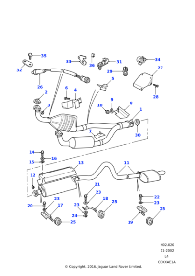 ERR1834 - Land Rover Sensor-oxygen multi point injection