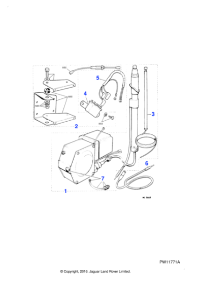 AEU1648 - Jaguar Electric aerial