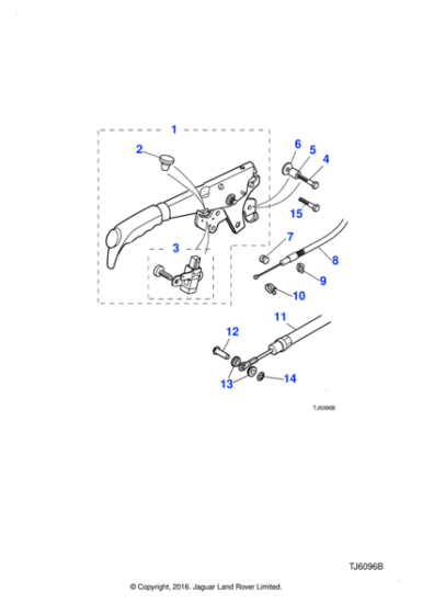 JFB10808E - Jaguar Hexagonal head flanged bolt