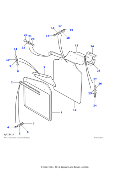 WC106041L - Land Rover Washer