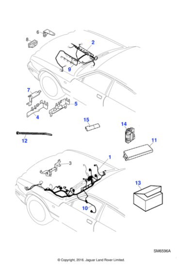 AJ83881 - Jaguar Wiring - Engine